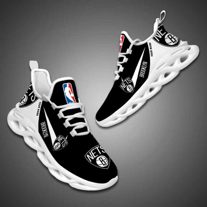 Brooklyn Nets Personalized NBA Max Soul Shoes