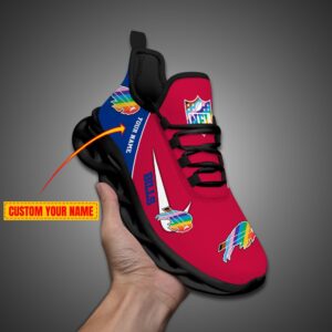 Buffalo Bills Personalized Pride Month Luxury NFL Max Soul Shoes Ver 2