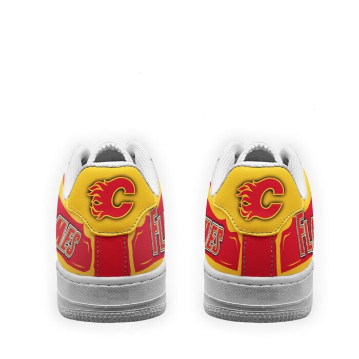 Calgary Flames Air Sneakers Custom NAF Shoes For Fan