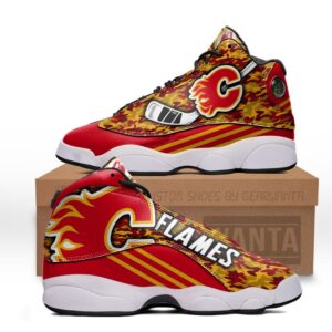 Calgary Flames JD13 Sneakers Custom Shoes