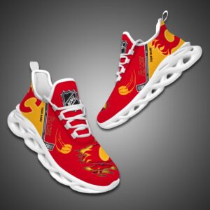 Calgary Flames Personalized NHL Max Soul Shoes Ver 2