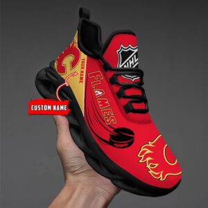 Calgary Flames Personalized NHL New Max Soul Shoes