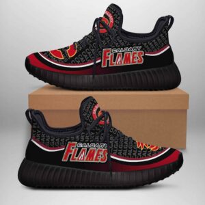 Calgary Flames Yeezy Boost Shoes Sport Sneakers