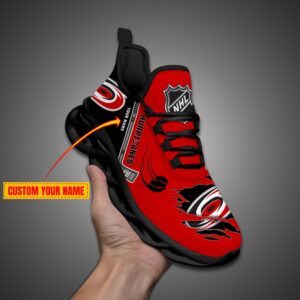 Carolina Hurricanes Personalized NHL Max Soul Shoes Ver 2