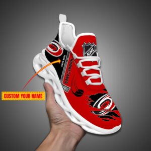 Carolina Hurricanes Personalized NHL Max Soul Shoes Ver 2