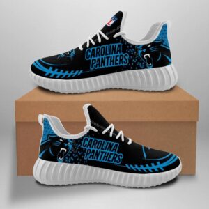Carolina Panthers Custom Shoes Sport Sneakers Yeezy Boost