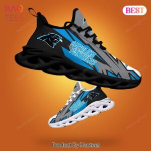 Carolina Panthers NFL Black Blue Grey Max Soul Shoes