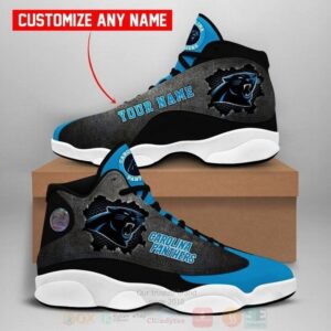 Carolina Panthers Nfl Football Team Custom Name Air Jordan 13 Shoes