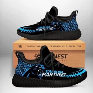 Carolina Panthers Shoes Customize Yeezy Sneakers Gift For Fan