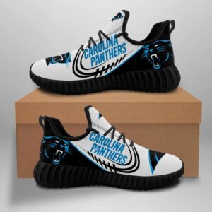 Carolina Panthers Unisex Sneakers New Sneakers Football Custom Shoes Carolina Panthers Yeezy Boost