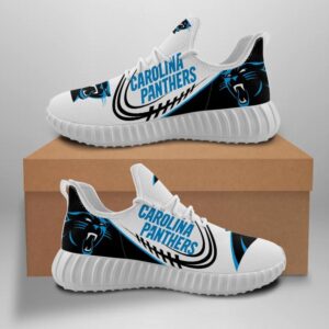 Carolina Panthers Unisex Sneakers New Sneakers Football Custom Shoes Carolina Panthers Yeezy Boost