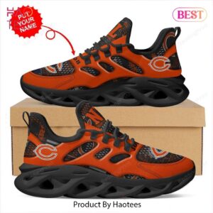 Chicago Bears Custom Name Personalized NFL Max Soul Shoes