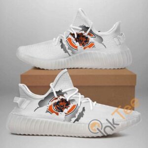 Chicago Bears Custom Shoes Personalized Name Yeezy Sneakers