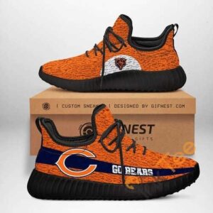 Chicago Bears Football Custom Shoes Personalized Name Yeezy Sneakers