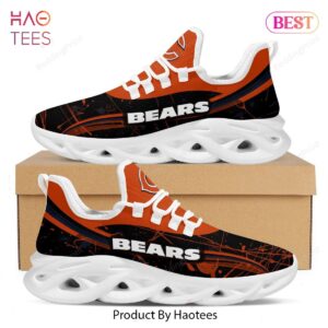 Chicago Bears Splash Colors Design Black Orange Max Soul Shoes