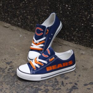 Chicago Bears Women's Shoes Low Top Canvas Shoes