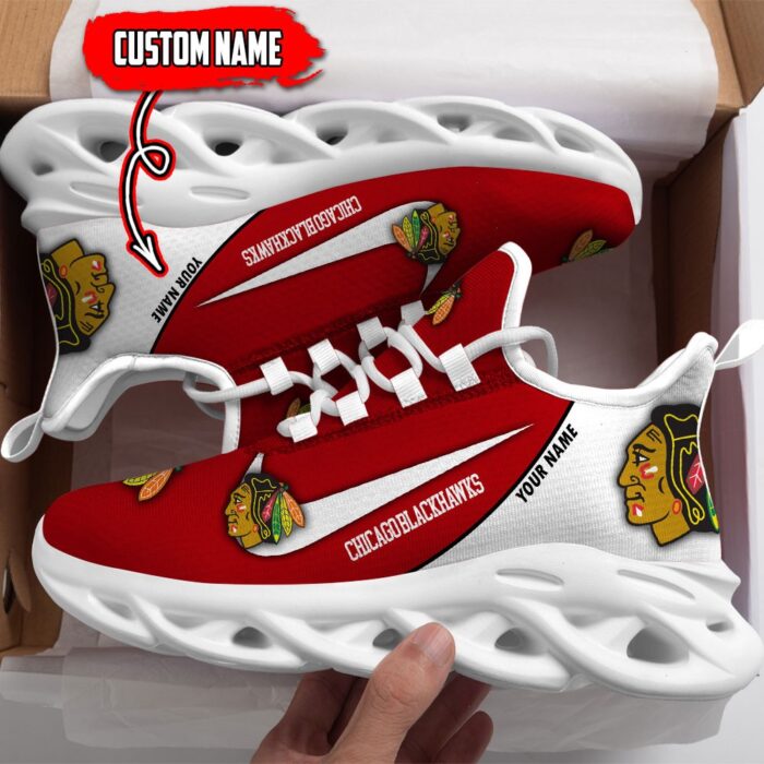 Chicago Blackhawks Custom Name NHL New Max Soul Shoes