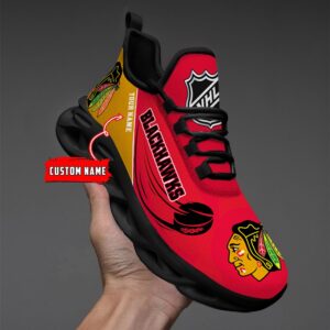 Chicago Blackhawks Personalized NHL New Max Soul Shoes