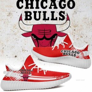Chicago Bulls Creative Yeezy Running Shoes Unisex, Custom Shoes For Men And Women