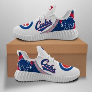 Chicago Cubs Unisex Sneakers New Sneakers Chicago Cubs Custom Shoes Baseball Yeezy Boost
