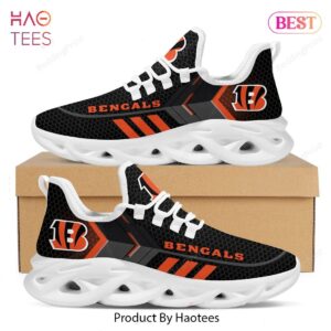 Cincinnati Bengals NFL Black Mix Orange Max Soul Shoes Fan Gift