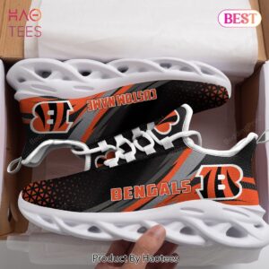 Cincinnati Bengals NFL Black Orange Max Soul Shoes