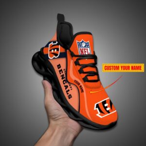 Cincinnati Bengals NFL Customized Unique Max Soul Shoes