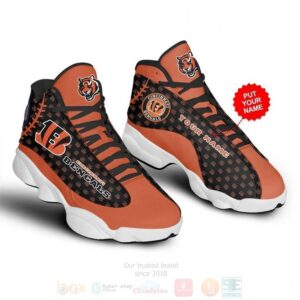 Cincinnati Bengals Nfl Custom Name Air Jordan 13 Shoes 2