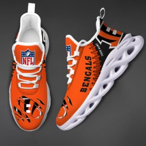 Cincinnati Bengals Personalized NFL Max Soul Shoes