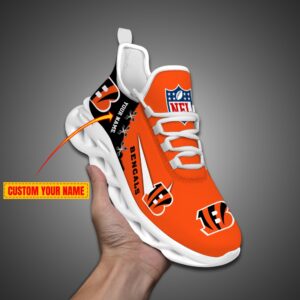 Cincinnati Bengals Personalized NFL Max Soul Shoes for NFL Fan