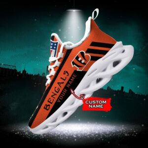 Cincinnati Bengals Personalized NFL Max Soul Sneaker