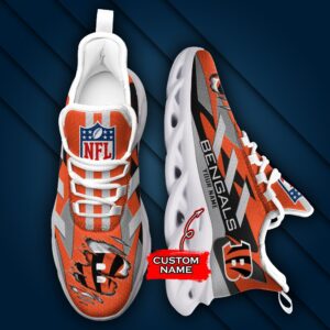 Cincinnati Bengals Personalized NFL Max Soul Sneaker Ver 1