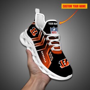 Cincinnati Bengals Personalized NFL Metal Style Design Max Soul Shoes