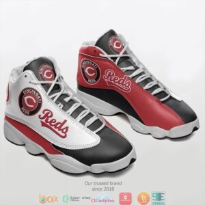 Cincinnati Reds Mlb Baseball Big Logo Teams Air Jordan 13 Sneaker Shoes