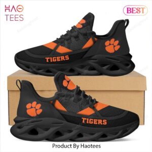 Clemson Tigers NCAA Black Mix Orange Max Soul Shoes