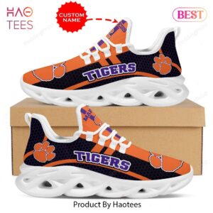 Clemson Tigers NCAA Custom Name Max Soul Shoes