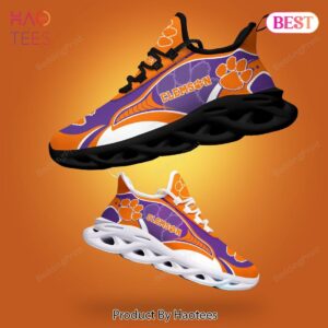 Clemson Tigers NCAA Orange Mix Violet Max Soul Shoes Fan Gift
