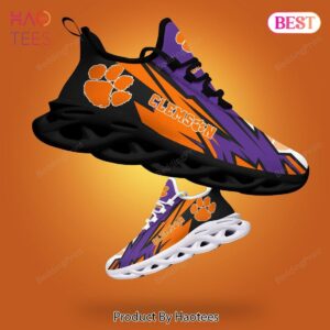 Clemson Tigers NCAA Orange Voiolet Max Soul Shoes