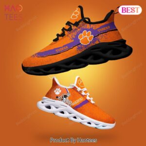 Clemson Tigers NCAA Violet Mix Orange Max Soul Shoes