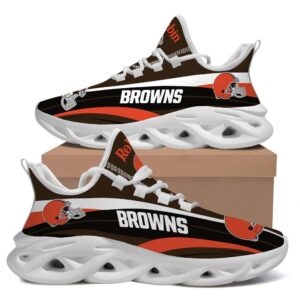 Cleveland Browns Clunky NFL Custom Name Max Soul Sneaker Running Sport Shoes