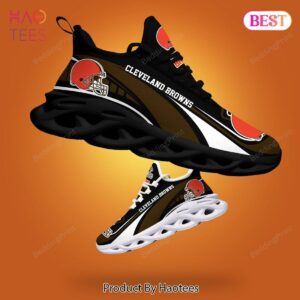 Cleveland Browns NFL Black Brown Orange Max Soul Shoes