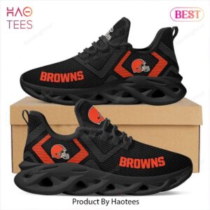 Cleveland Browns NFL Black Orange Max Soul Shoes