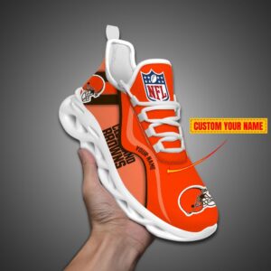 Cleveland Browns NFL Customized Unique Max Soul Shoes