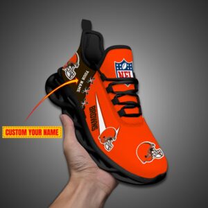Cleveland Browns Personalized NFL Max Soul Shoes