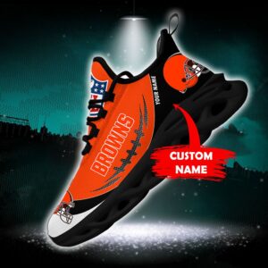 Cleveland Browns Personalized NFL Max Soul Shoes Fan Gift