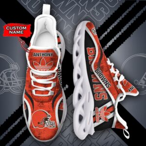 Cleveland Browns Personalized NFL Max Soul Sneaker Adidas Ver 1