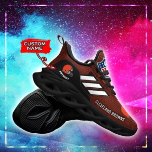 Cleveland Browns Personalized NFL Max Soul Sneaker for Fans