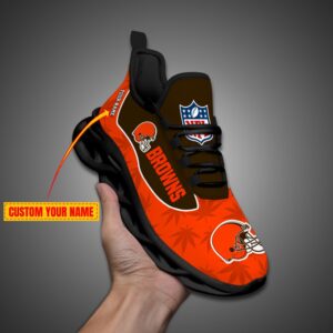 Cleveland Browns Personalized Weed Limited Edition Max Soul Shoes