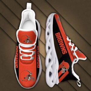 Cleveland Browns White 1 Max Soul Shoes