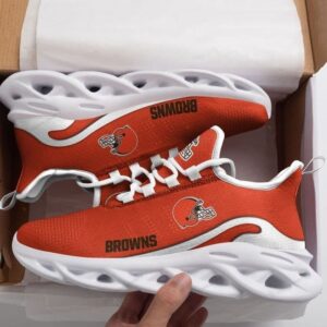 Cleveland Browns White Max Soul Shoes